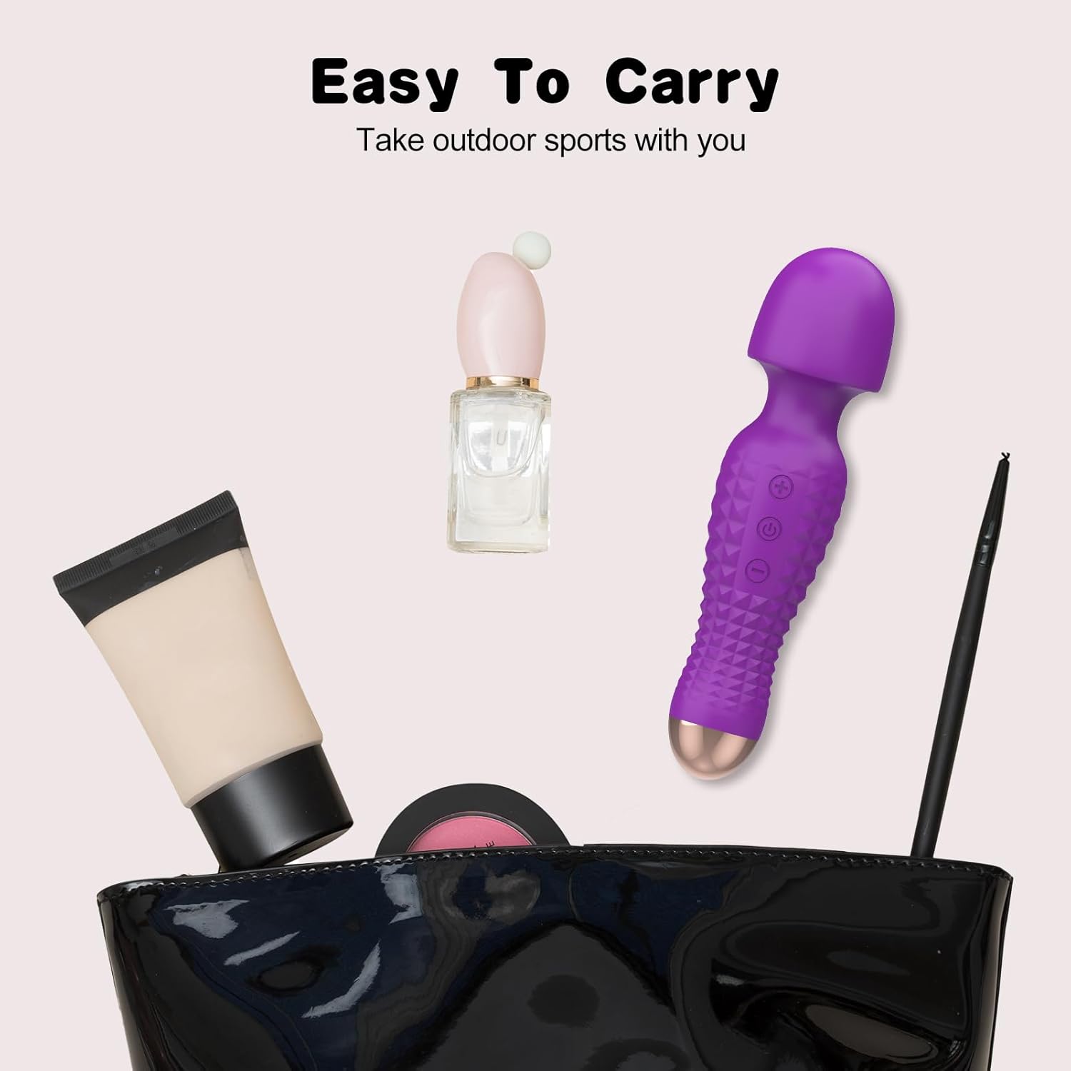 AGGP Vibrator Wand Sex Toys for Female Clitoral Stimulation, Magic Cordless Handheld Powerful G Spot Vibrator with 12 Speed, Personal Massager Tool