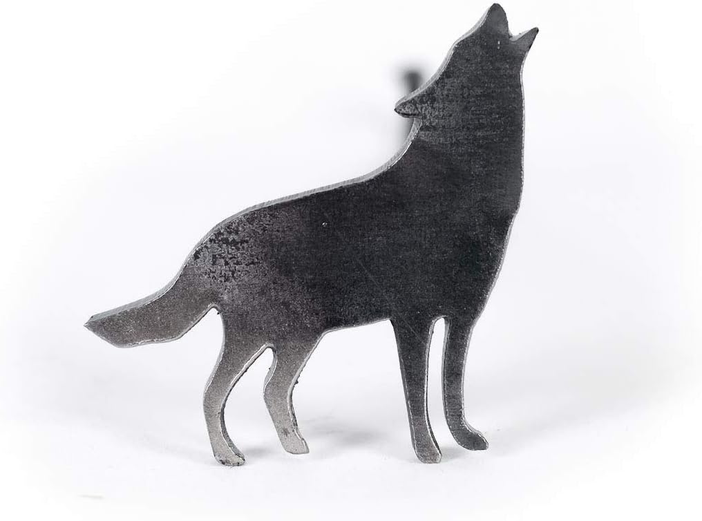 Hierro de marca de madera animal para manualidades personalizadas, carpintería personalizada, barbacoa y parrilla, lobo – 3.5 pulgadas – The