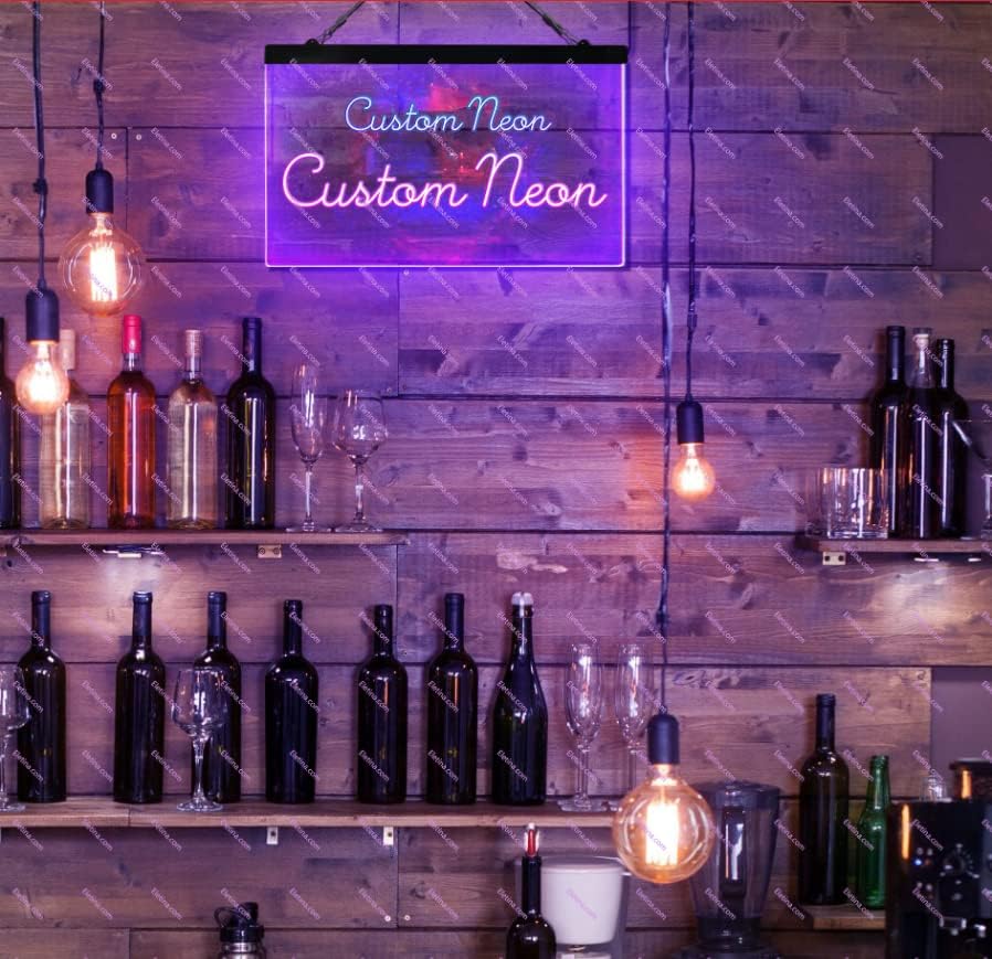 Letrero de barra de neón para negocios y tiendas, comida halal, restaurante árabe, luz LED de doble color, blanco, morado, lámpara X, letreros de