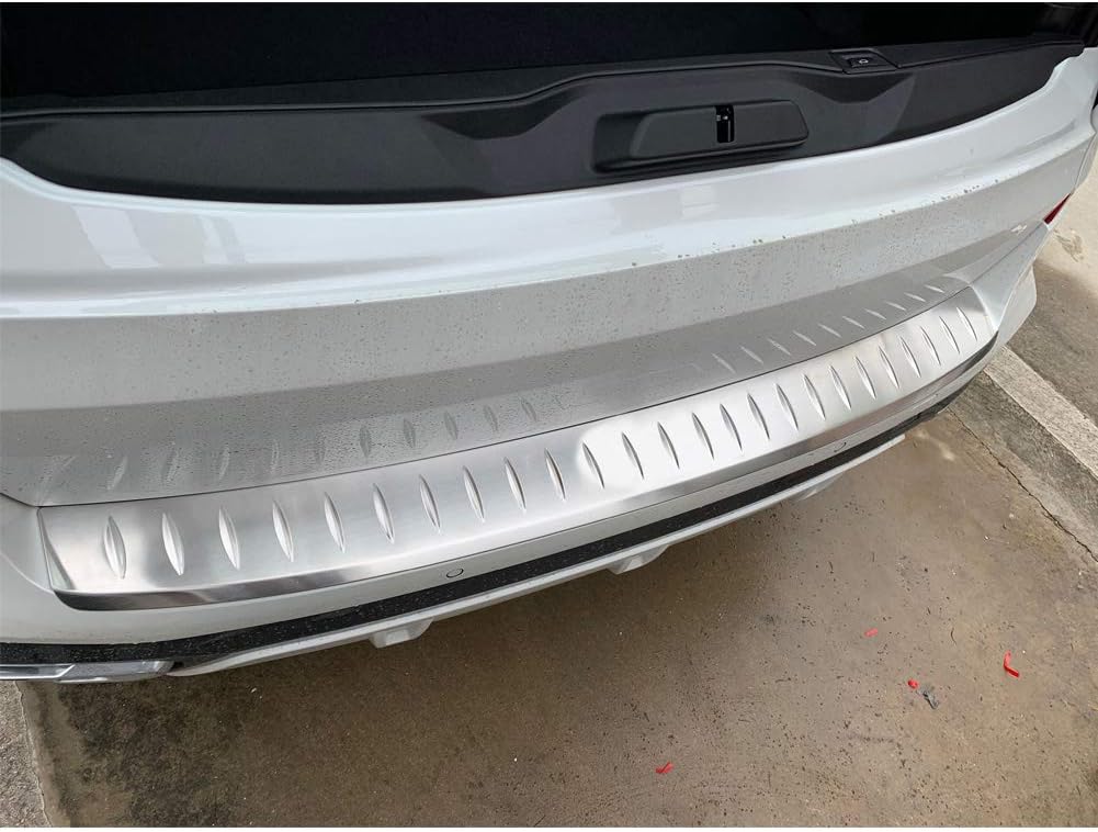 Beautost Compatible con BMW 2019, 2020, 2021, nuevo X5 G05, placa protectora de acero inoxidable (plateado)