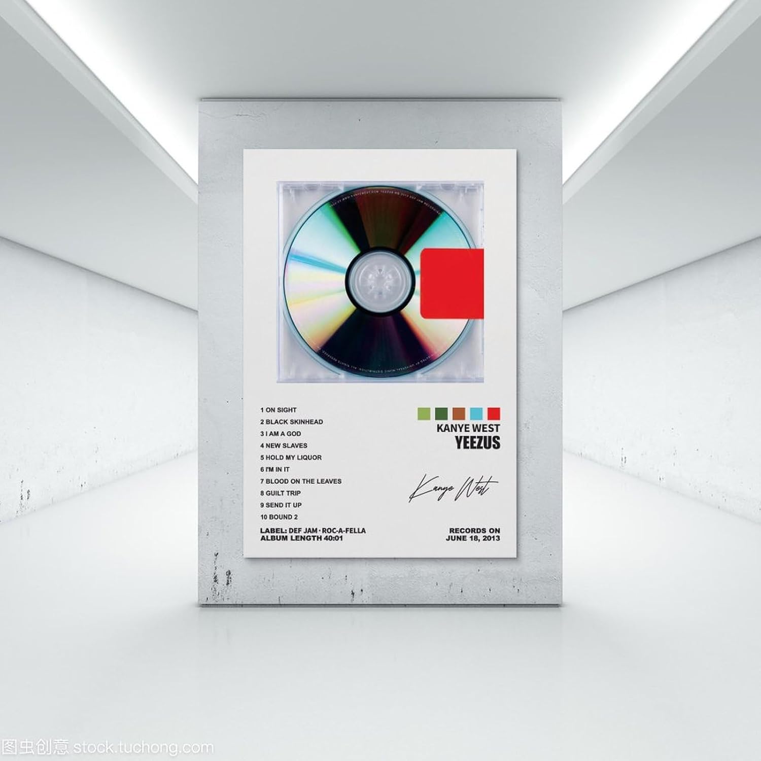 YELLOWV Kanye – Póster de West Yeezus para habitación, estética, lienzo, arte de pared, decoración de dormitorio, 16 x 24 pulgadas