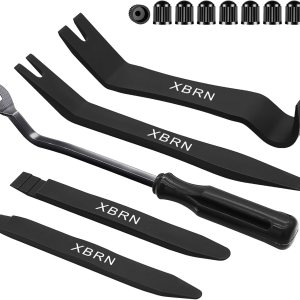 XBRN Kit de herramientas de extracción de moldura automática, kit de herramientas de 13 piezas de panel de automóvil, puerta y ventana, juego de XBRN Kit de herramientas de extracción de moldura automática, kit de herramientas de 13 piezas de panel de automóvil, puerta y ventana, juego de