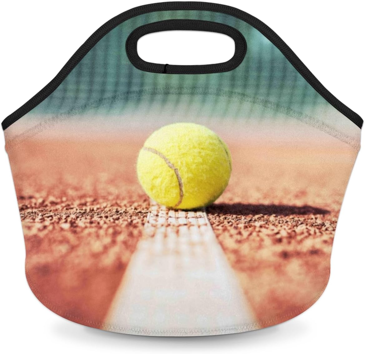 Bolsa de almuerzo con aislamiento para deportes de pelota de tenis, bolsa de almuerzo reutilizable para hombres y adultos, lonchera de neopreno para