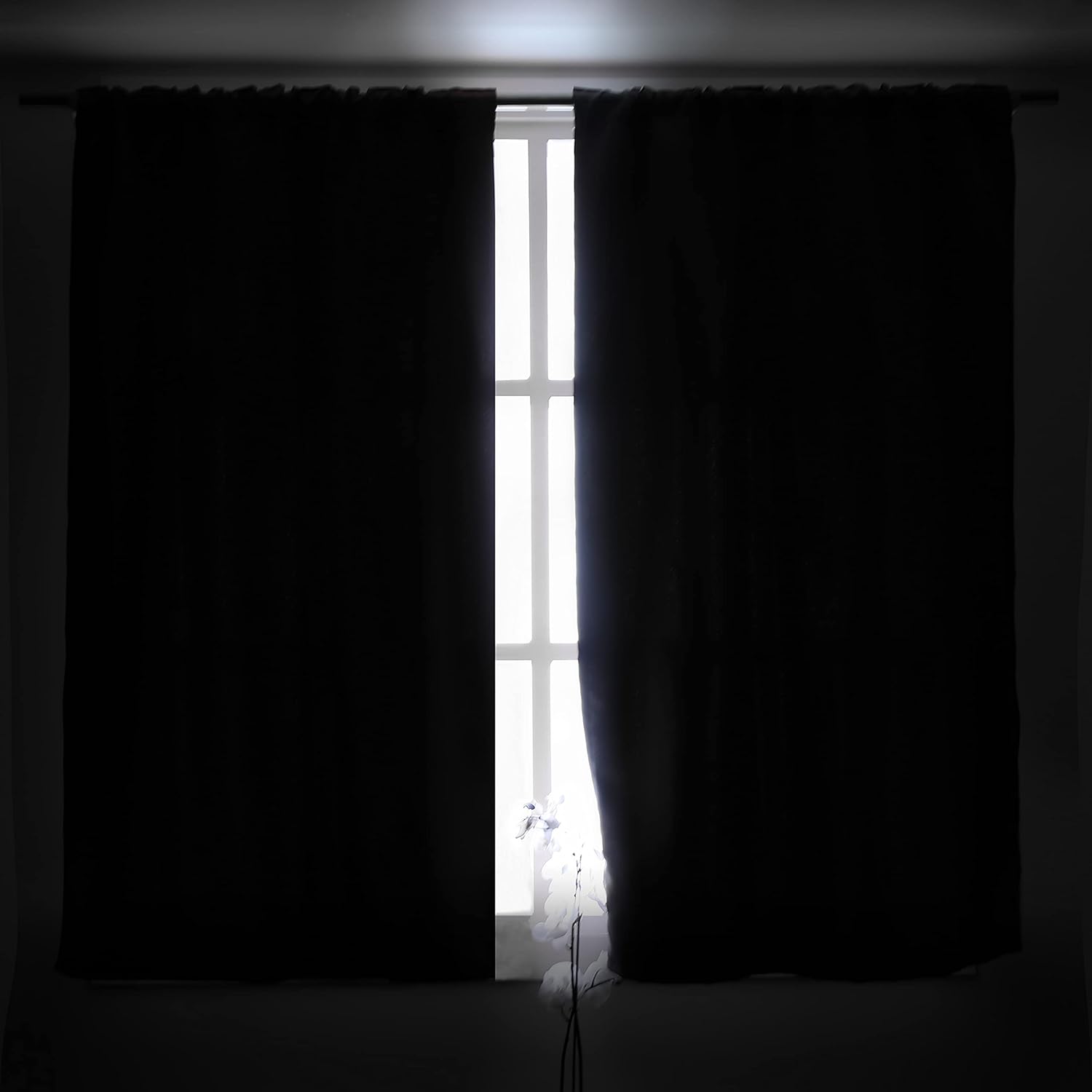 BGment Cortinas con bolsillo para barra y pestaña trasera para dormitorio, cortinas con aislamiento térmico para oscurecer la habitación y sala de
