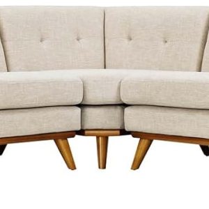 Modway Engage – Sofá seccional en forma de L, tapizado moderno, color gris, Tela Modway Engage – Sofá seccional en forma de L, tapizado moderno, color gris, Tela