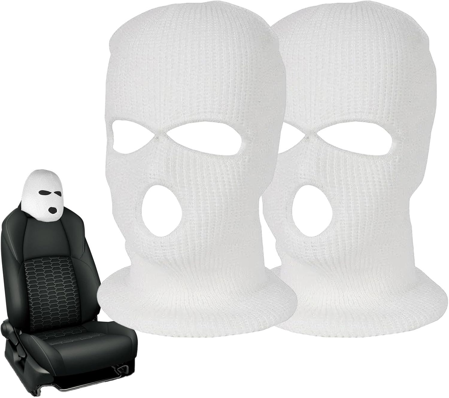 Divertida parodia de asiento de coche  Sombrero divertido personalizado para asiento de automóvil, fundas protectoras para reposacabezas de asiento