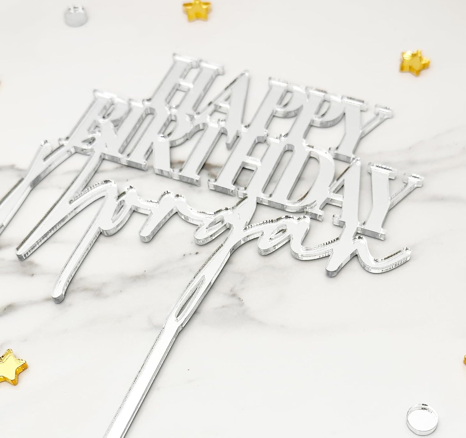 Personalized Cake Topper Birthday  NEXT DAY SHIPPING 21COLORS Acrylic Cake Topper for 4” 6” 8” 10” Cake  Custom Acrylic Cake Topper