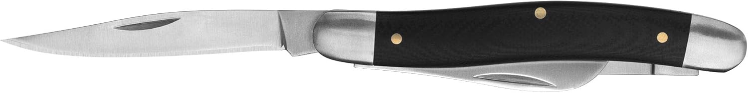 Kershaw Cuchillos de bolsillo clásicos Slipjoint, mango G10 con diseño de madera antigua, versiones de 1, 2 y 3 cuchillas