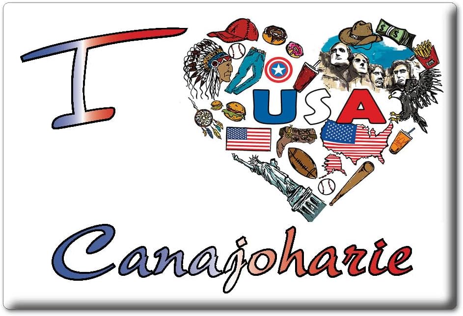CANAJOHARIE IMÁN DE FRIGORÍFICO NUEVA YORK (NY) IMANES USA SOUVENIR I LOVE GIFT (Var. SYMBOL)