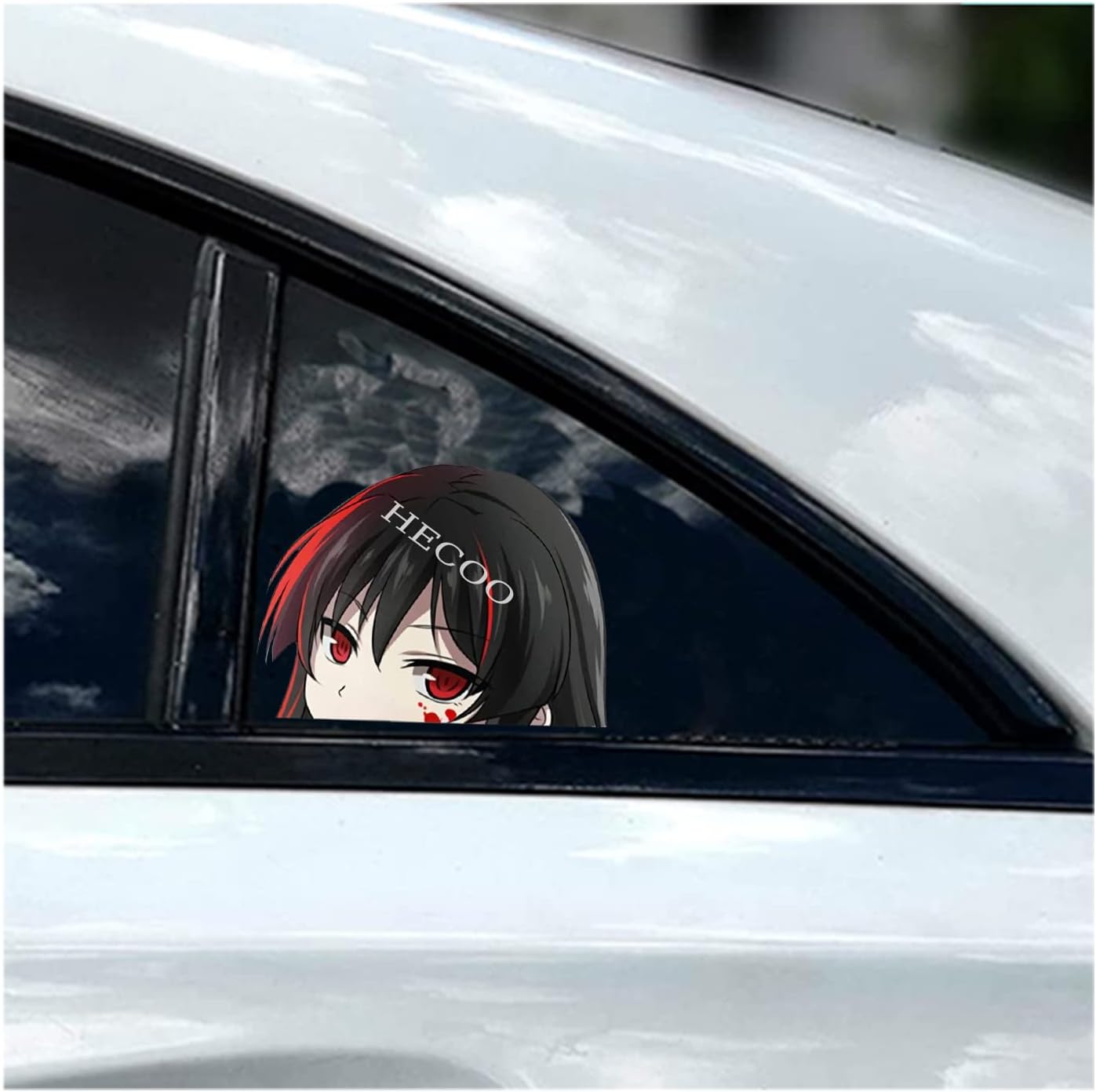 Calcomanías y calcomanías de anime para automóvil de 5.51 pulgadas, vinilo para monopatín, accesorios para automóvil, calcomanías personalizadas
