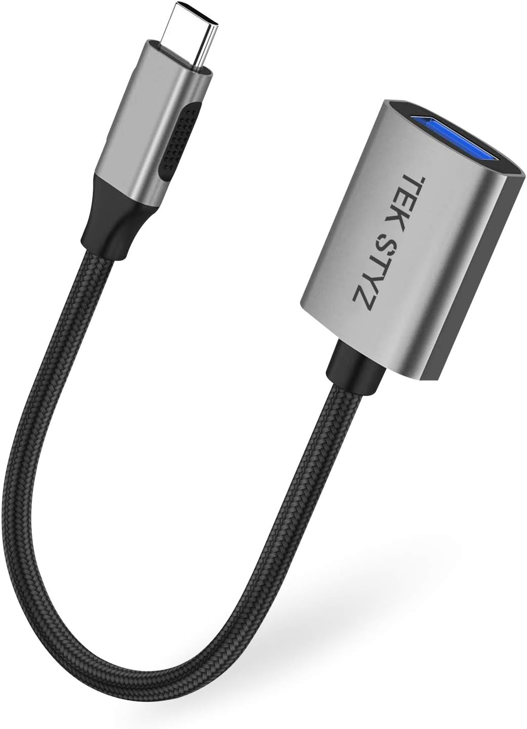 Tek Styz USB-C USB 3.0 adaptador funciona para Samsung Galaxy S8 OTG Tipo-CPD macho USB 3.0 convertidor hembra. (5 Gbps)