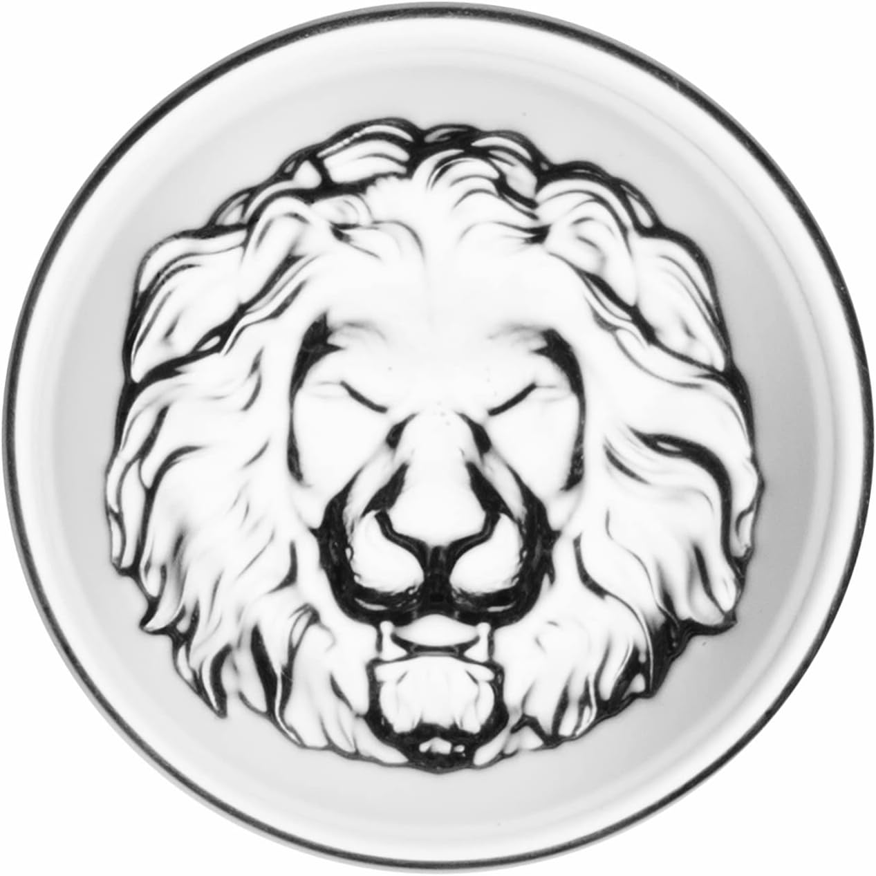 QUEEN&STONE LEAD FREE Vasos de whisky antiguos con patrón de león en la parte inferior gruesa con peso de 10 onzas, juego de 4 perfectos para