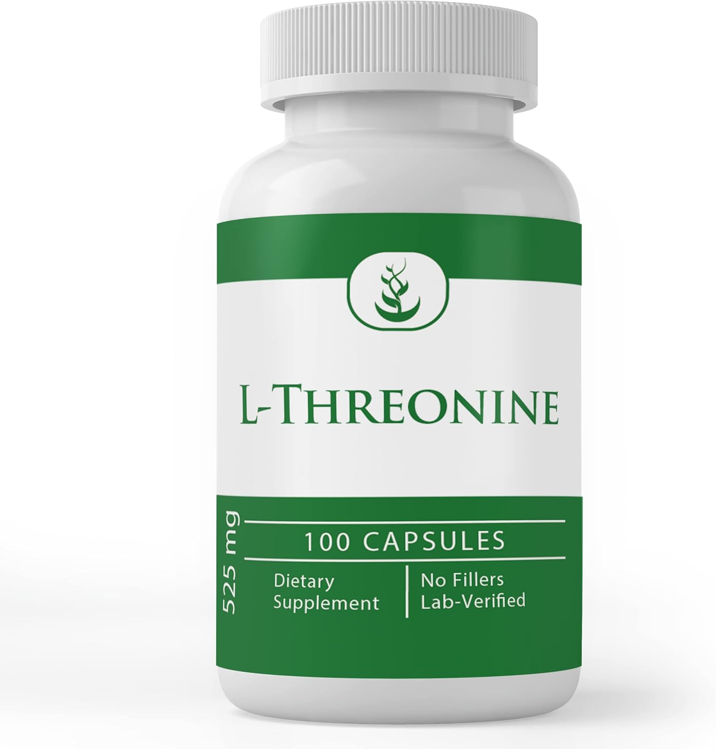PURE ORIGINAL INGREDIENTS Cápsulas de L-treonina, (100 cápsulas) siempre puras, sin aditivos ni rellenos, verificado por laboratorio