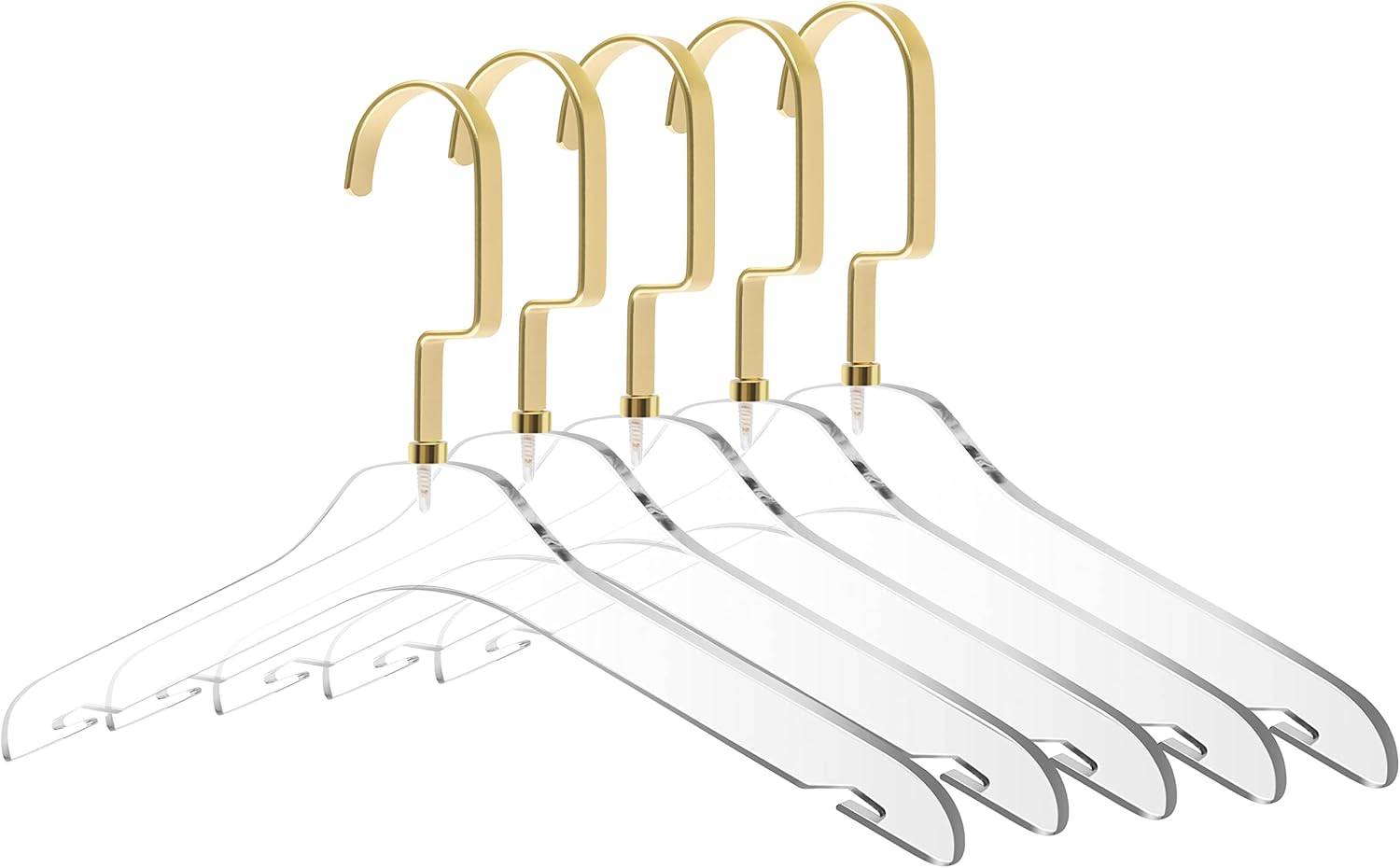 Quality Hangers Perchas acrílicas de tamaño infantil  Perchas transparentes para ropa de niños  Perfecto para 7  10 años  Disponible con gancho