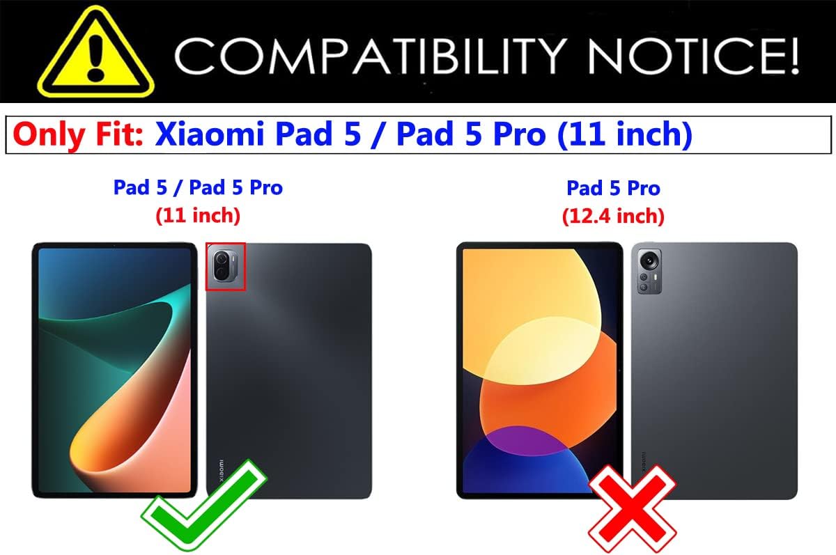 NB Funda resistente para Xiaomi Pad 5  Xiaomi Pad 5 Pro, funda híbrida para Xiaomi Pad 5  Xiaomi Pad 5 Pro, protección de doble capa a prueba de