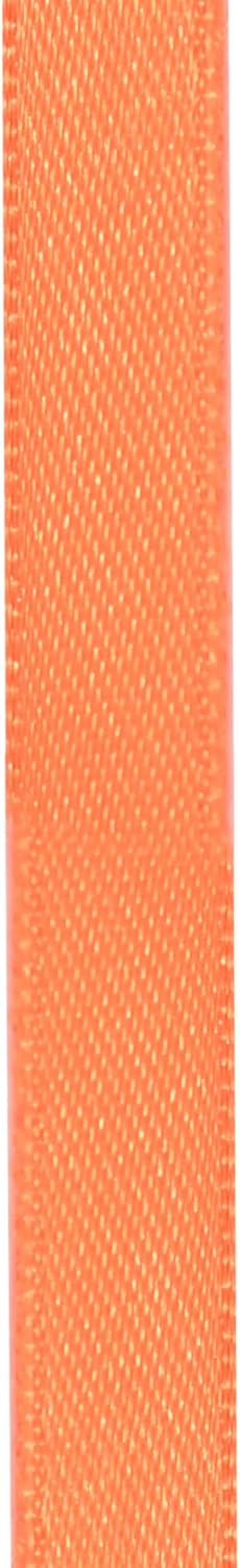 Cinta de satén naranja de doble cara de 38 pulgadas x 50 yardas, cintas de poliéster naranja para envolver regalos, cinta de tela para manualidades,