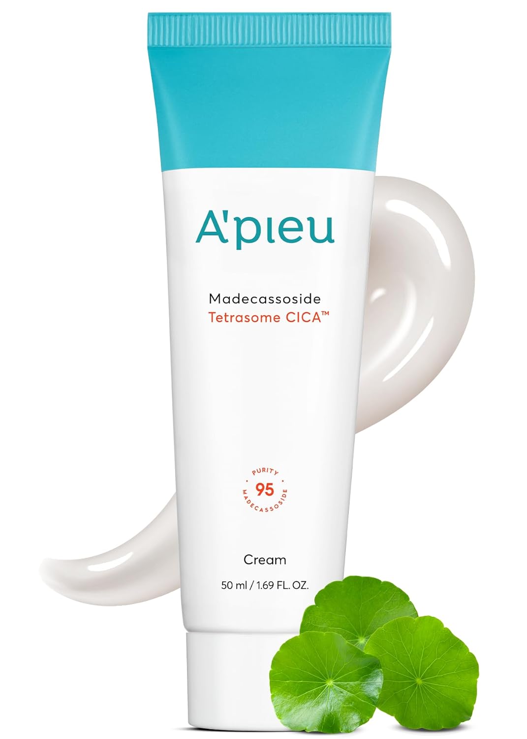 A’PIEU Madecassoside Tetrasome Cica Cream 1.69 fl oz 1.7 fl oz  Absorción mejorada, barrera cutánea mejorada, efectos calmantes  Centella Asiatica,