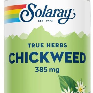 SOLARAY Chickweed 385 mg  Suplemento de hierbas  Apoyo para la digestión saludable, la piel y el apetito  Sin OMG, vegano y verificado en SOLARAY Chickweed 385 mg  Suplemento de hierbas  Apoyo para la digestión saludable, la piel y el apetito  Sin OMG, vegano y verificado en