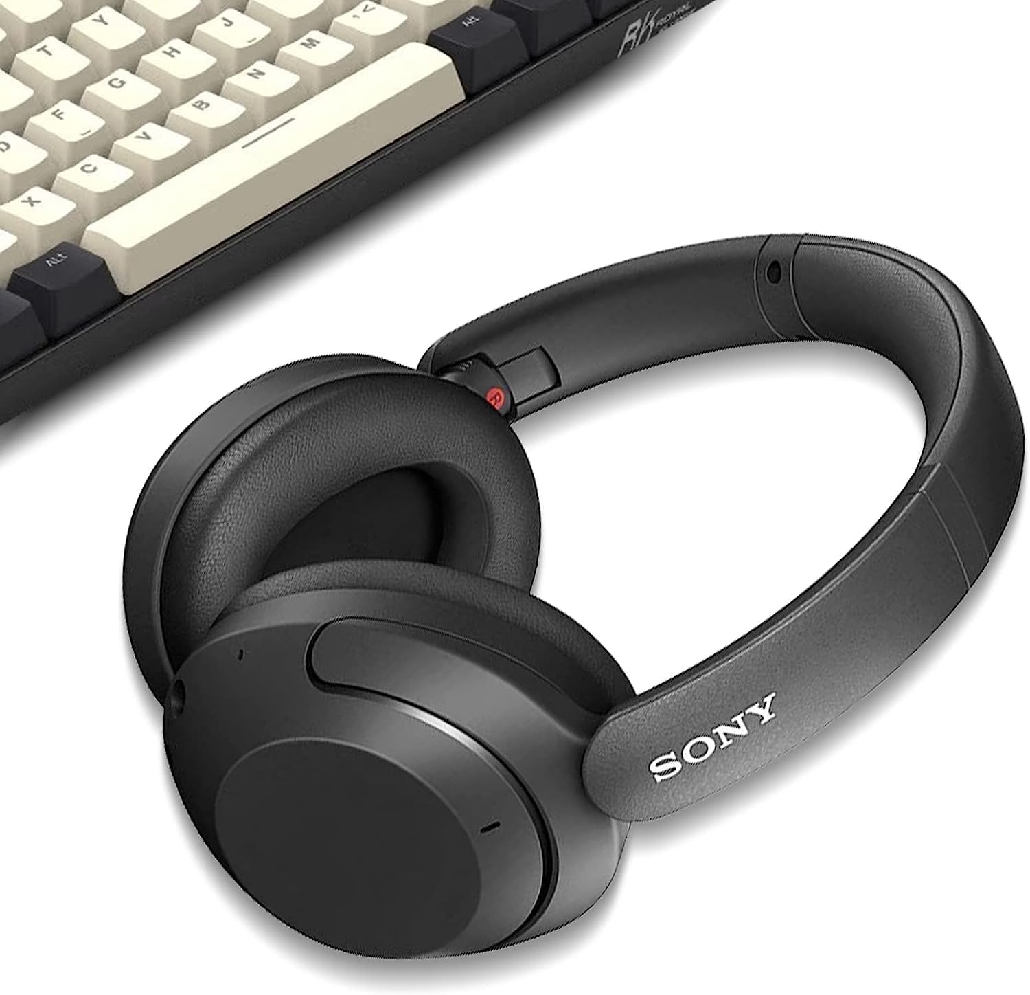 Gvoears Almohadillas de repuesto para auriculares Sony WH-XB910N, almohadillas de repuesto, espuma viscoelástica premium, cuero suave y duradero
