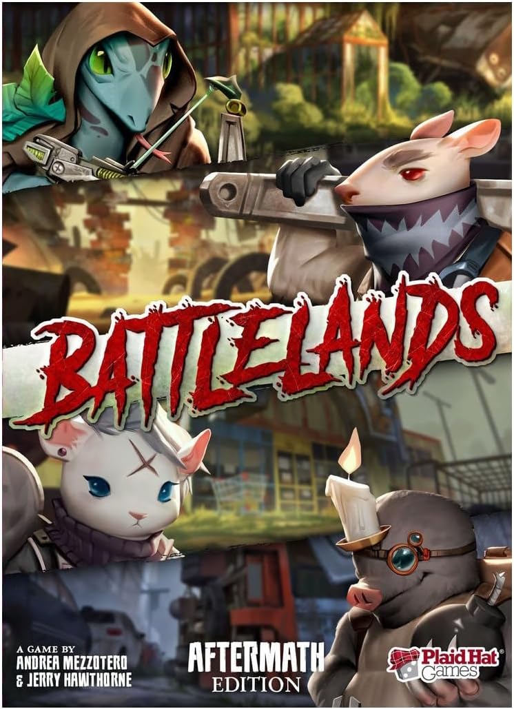 Juego de mesa Battlelands – Juego de estrategia de supervivencia post-apocalíptico, juego de combate rápido y furioso para niños y adultos, mayores