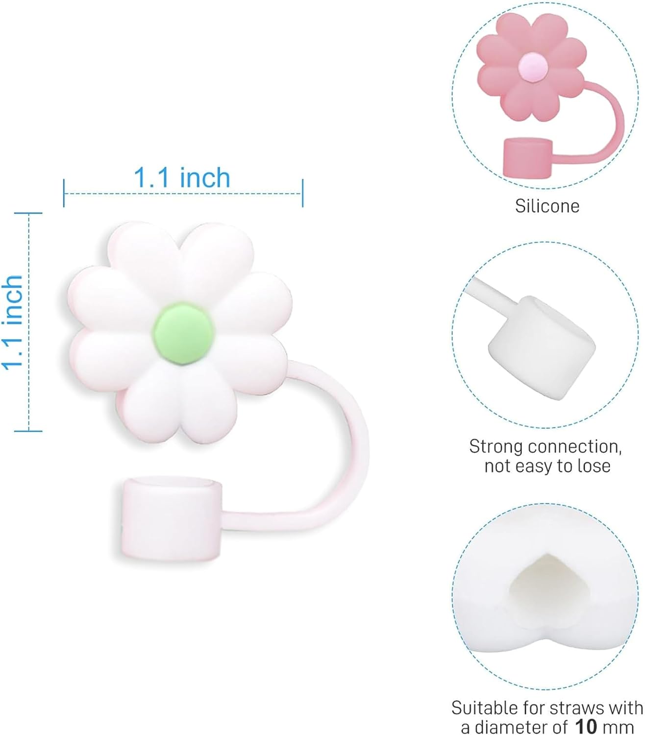 Stanley – Funda para popote Stanley, funda para popote para beber, cubierta para popote Stanley, cubierta para popote Stanley (paquete de 3 fundas