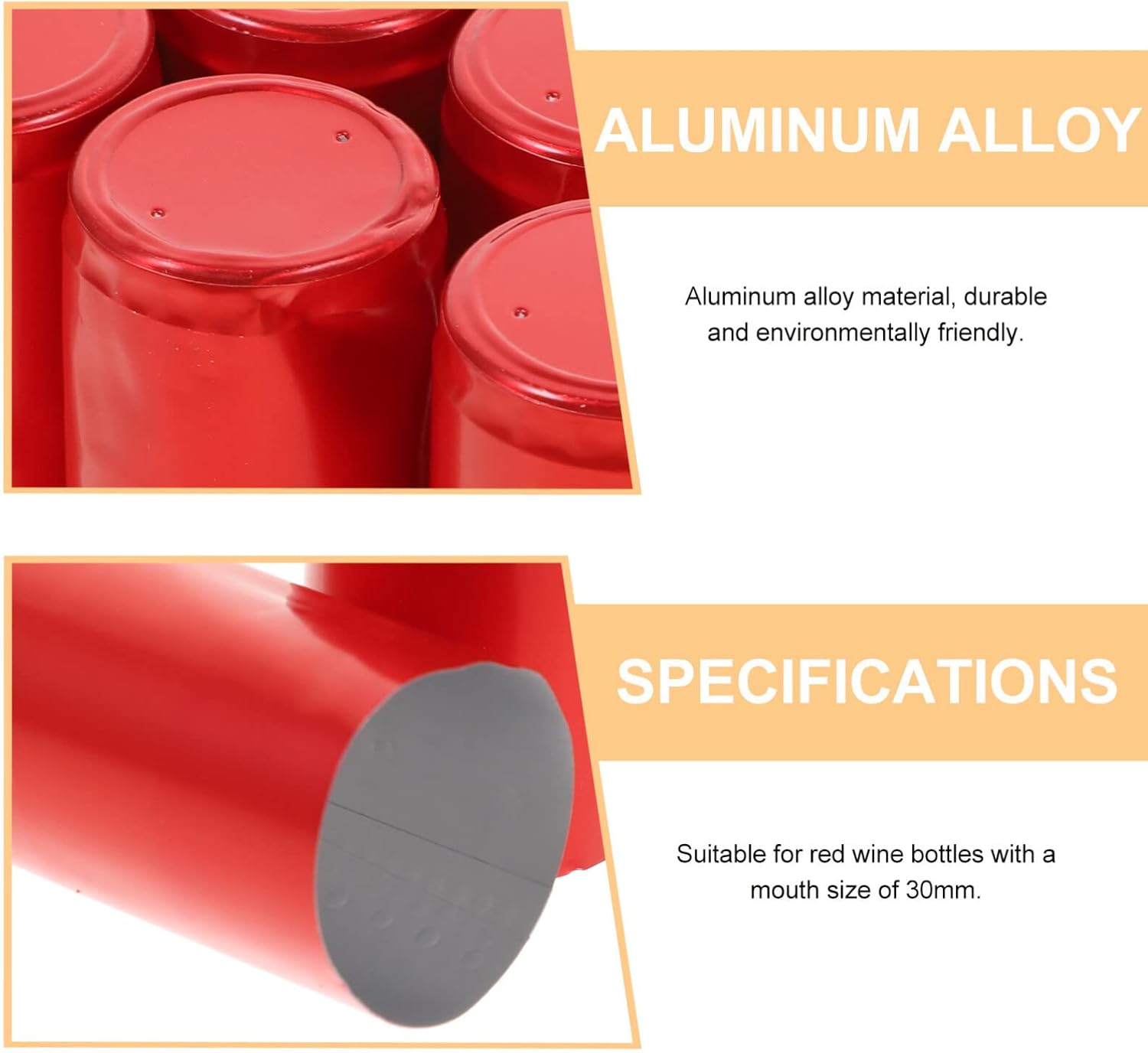 Luxshiny 10pcs Pvc Termoencogimiento Cápsulas Con Lágrima Vino Envoltura Botella Cápsulas Shrink Cap para Bodegas y Uso en el Hogar Rojo