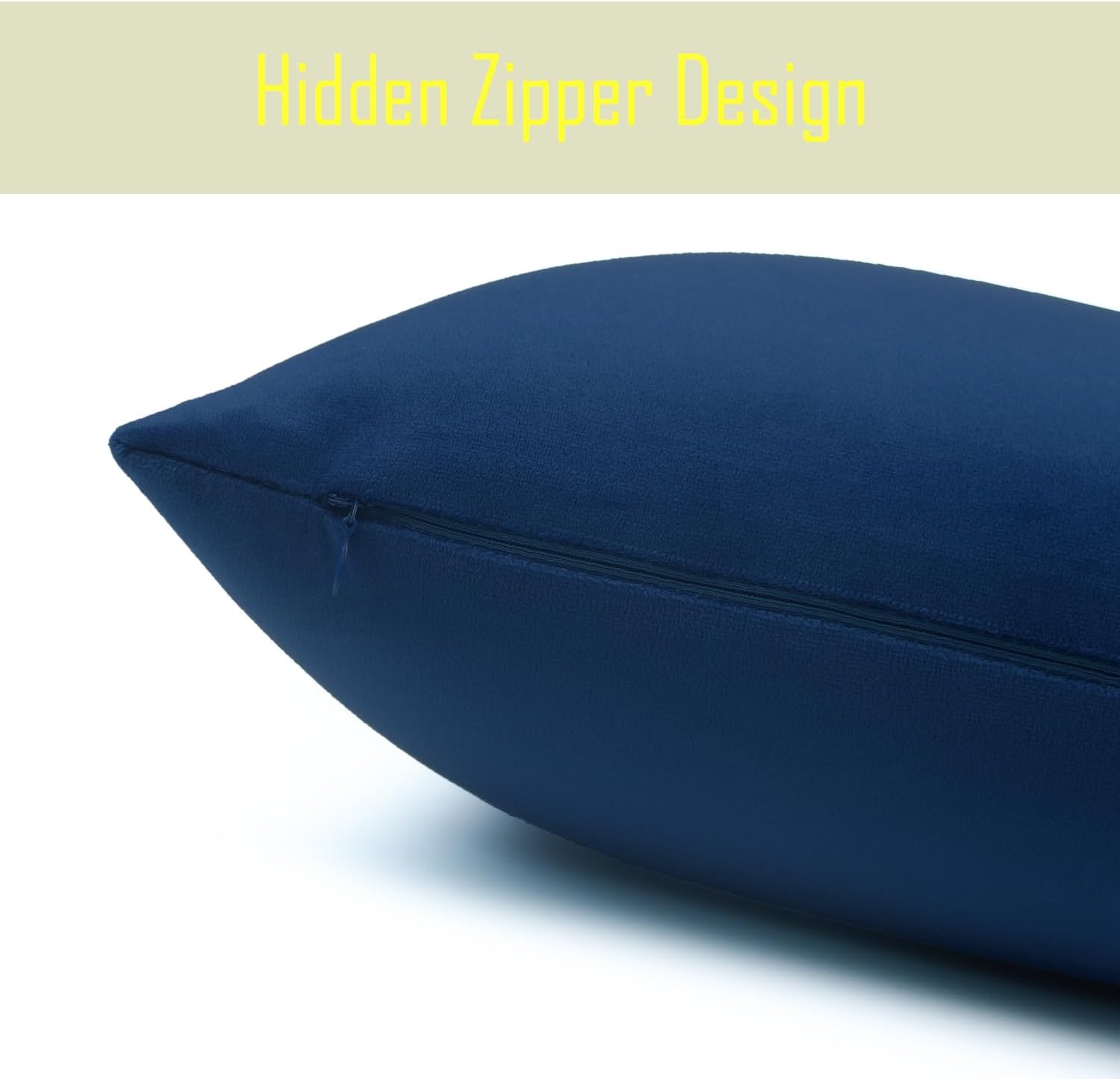 QUORGVES Juego de 2 fundas de almohada decorativas de terciopelo azul de 18 x 18 pulgadas, para sofá, sala de estar, cama, dormitorio, decoración