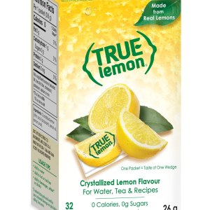 True Lemon – Limón cristalizado para agua y té, potenciador de agua en sobres de una sola porción, 32 unidades True Lemon – Limón cristalizado para agua y té, potenciador de agua en sobres de una sola porción, 32 unidades