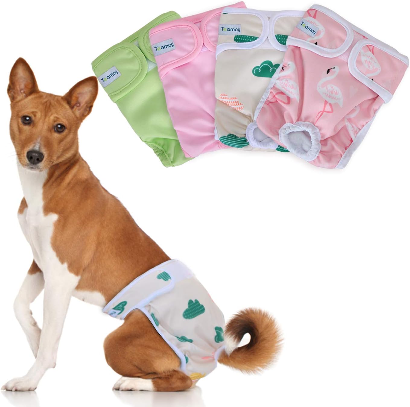 Teamoy  Pañales lavables para perros hembras, reutilizables, súper absorbentes y cómodos