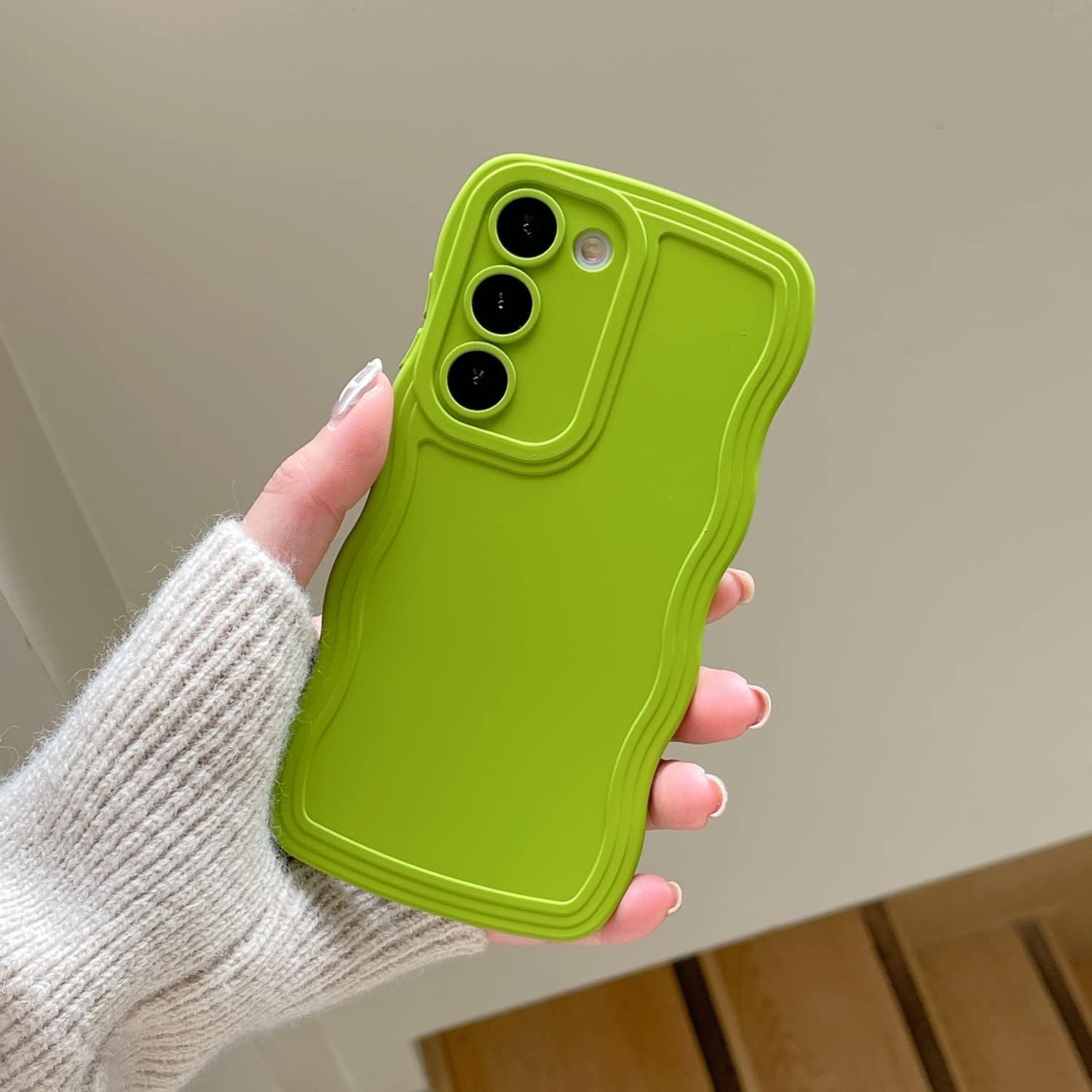 UEEBAI Funda con marco ondulado para Samsung Galaxy S20 FE 5G, bonito marco ondulado, ajuste delgado, a prueba de golpes, funda suave y bonita