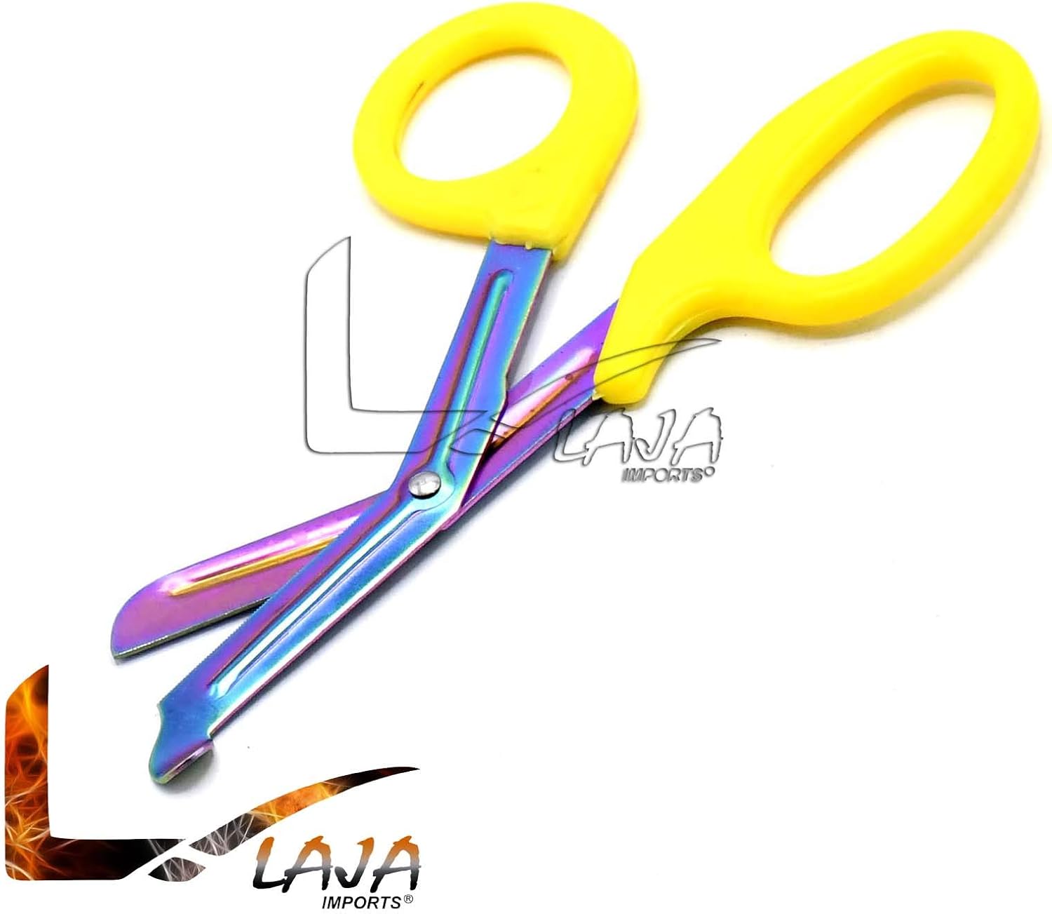 Color multi militar resistente amarillo del arco iris de las tijeras Emtparamédico del trauma del estilo