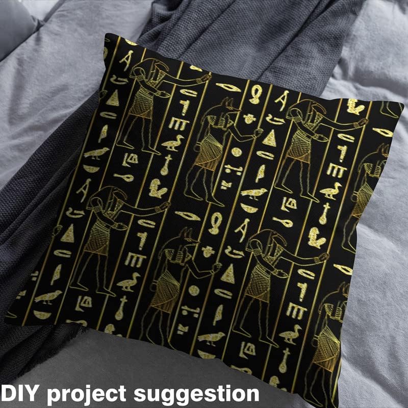 Feelyou The Yard, tela de tapicería con patrón del antiguo Egipto para sillas, tela decorativa exótica tribal egipcia para tapicería y proyectos de