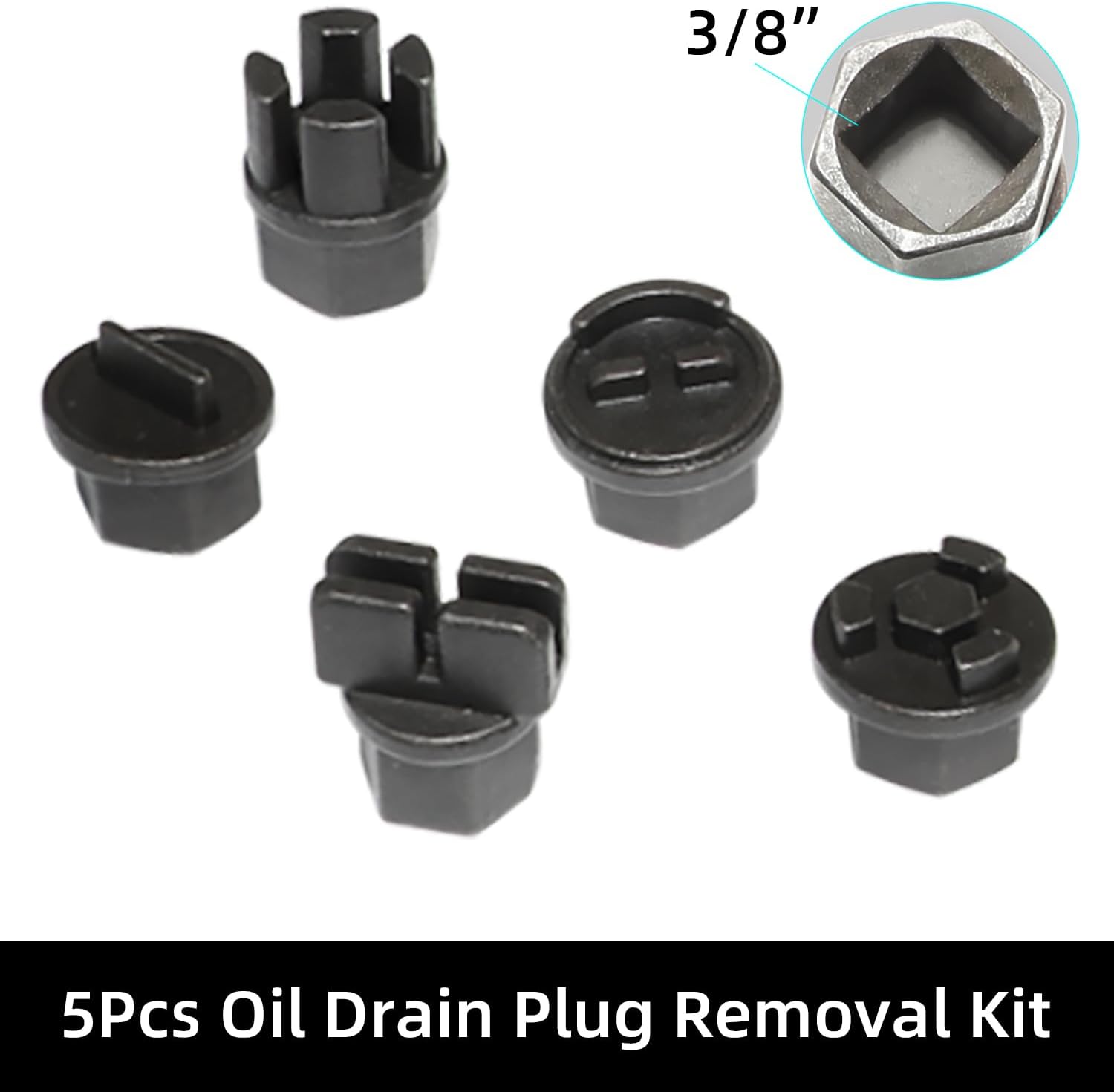Juego de 32 llaves de tapón de drenaje, kit de extracción de tapón de drenaje de aceite de 38 pulgadas, compatible con GM VW Ford Mercedes Audi BMW