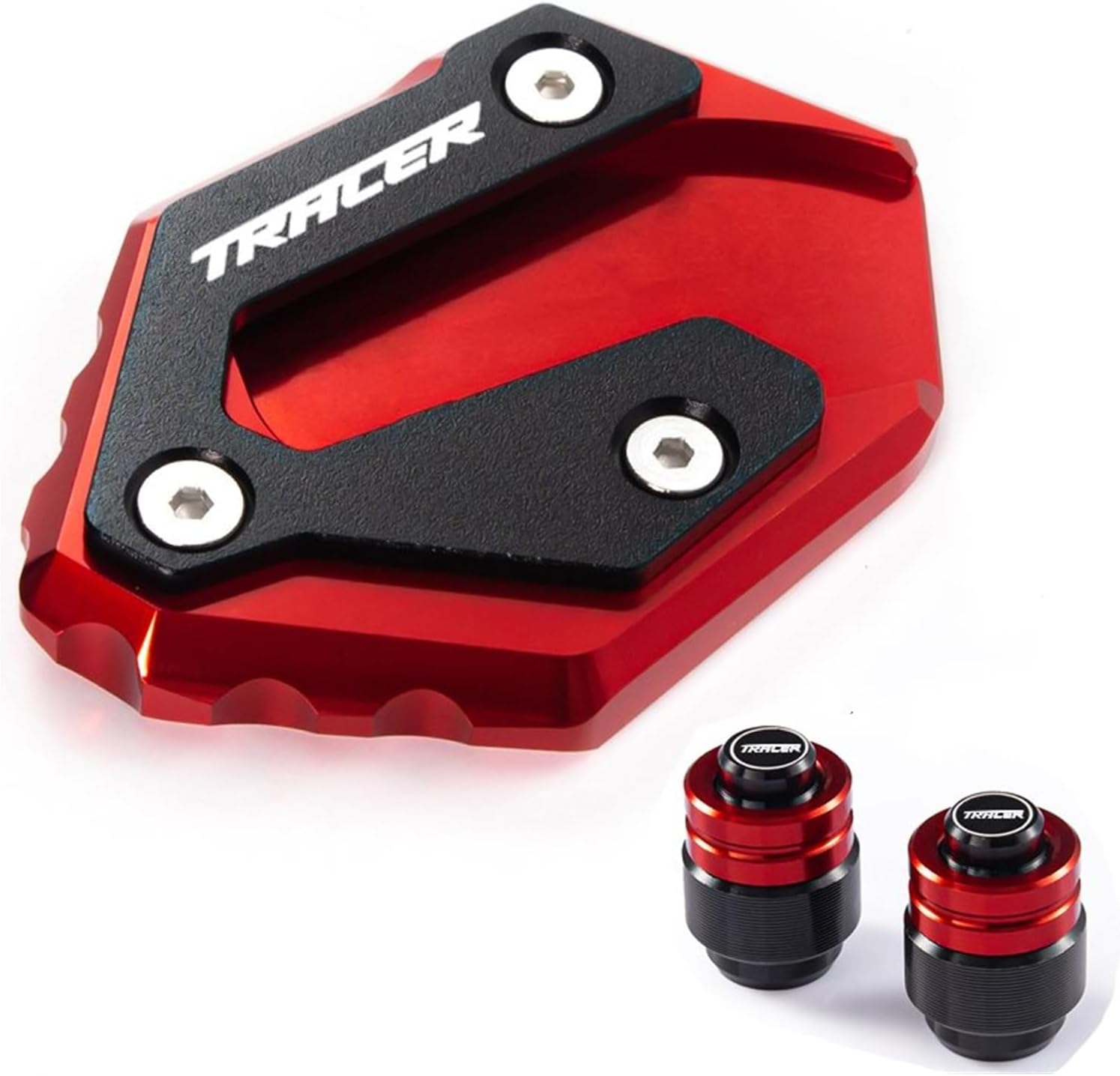 Para Yamaha para Tracer 900 gt 700 gt Tracer 9gt 7gt MT-09 SP MT07 CNC Soporte lateral Ampliar extensión y válvula de neumático Tapa de aire Placa