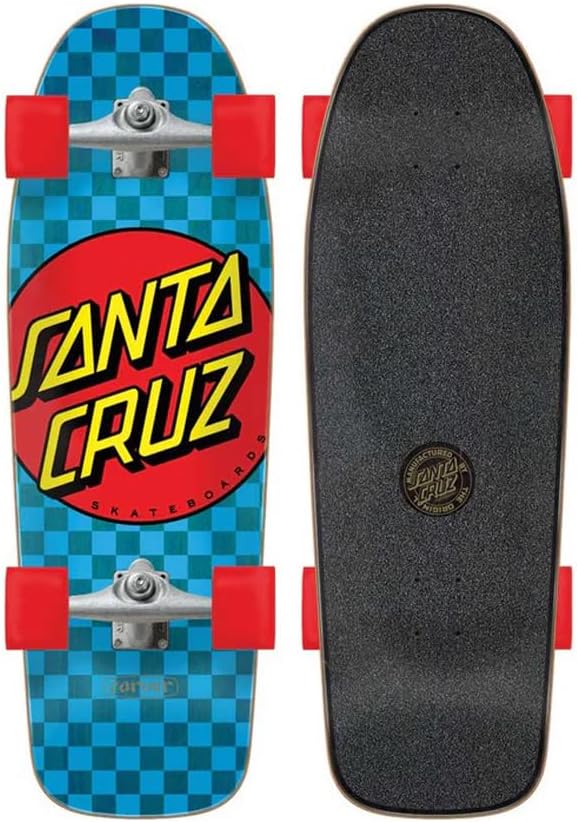 Santa Cruz Classic Dot Check Carver – Patín de surf preconstruido completo