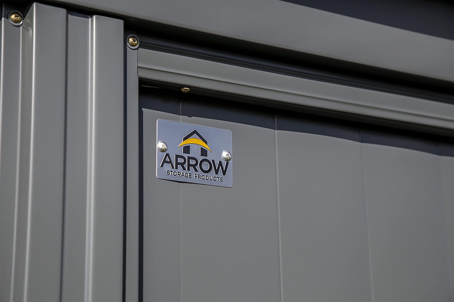 Arrow Cobertizo de almacenamiento de acero clásico, 10×12, carbón
