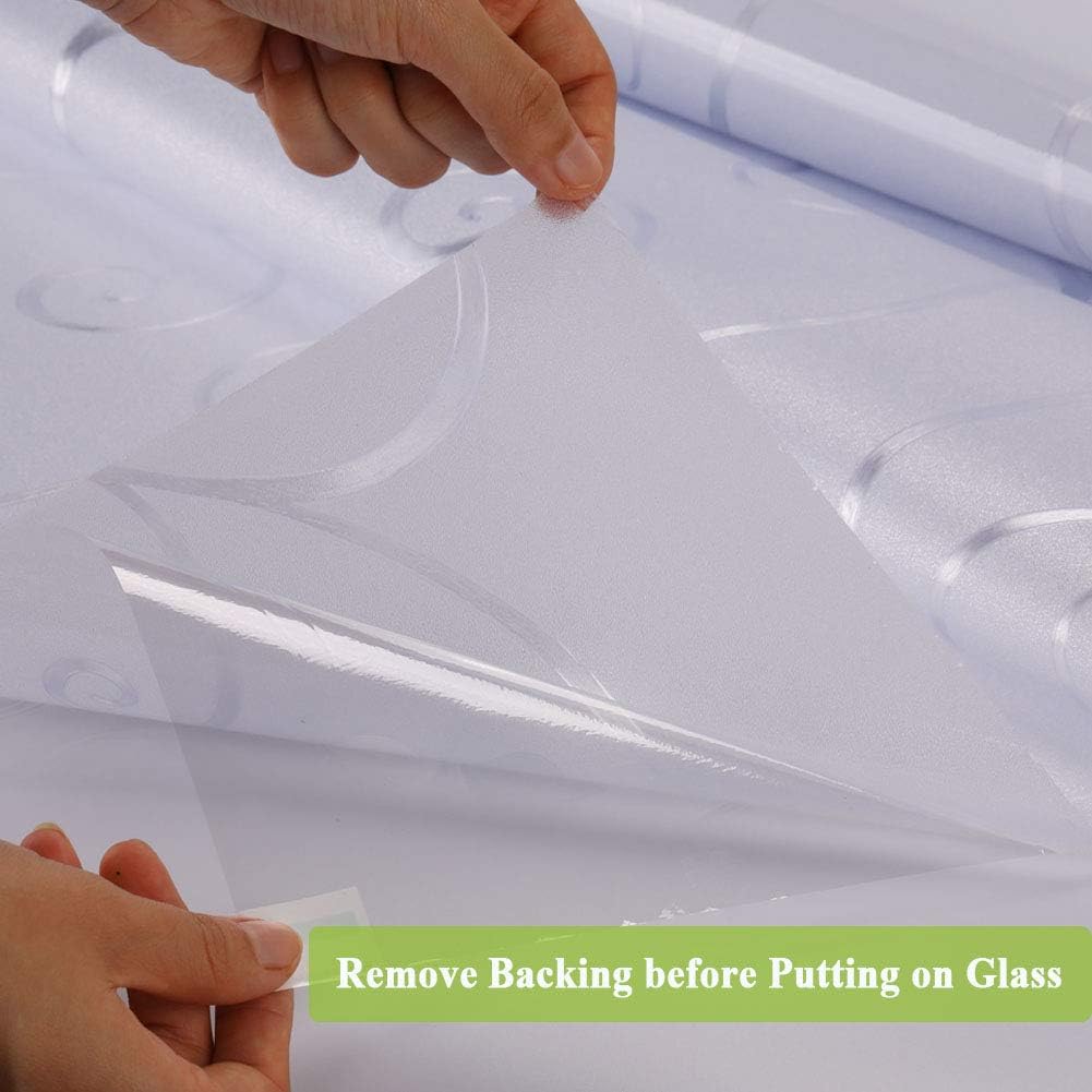 Película de privacidad de flores 3D para ventana, película decorativa para puerta de vidrio esmerilado, sin adhesivo, decoración de vidrieras,