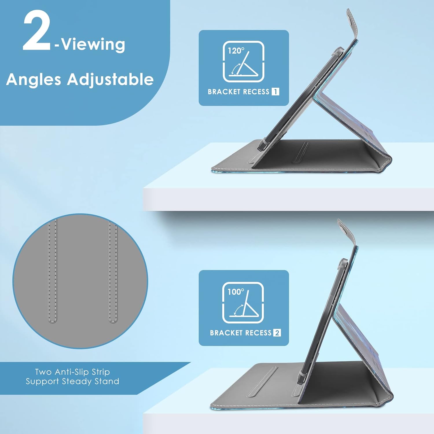 DETUOSI Funda para tablet de 10,1 pulgadas para Dragon Touch Notepad K10, YELLYOUTH 10.1, DigiLand 10.1, Hoozo 10.1, Pritom 10.1, Winsing 10.1,