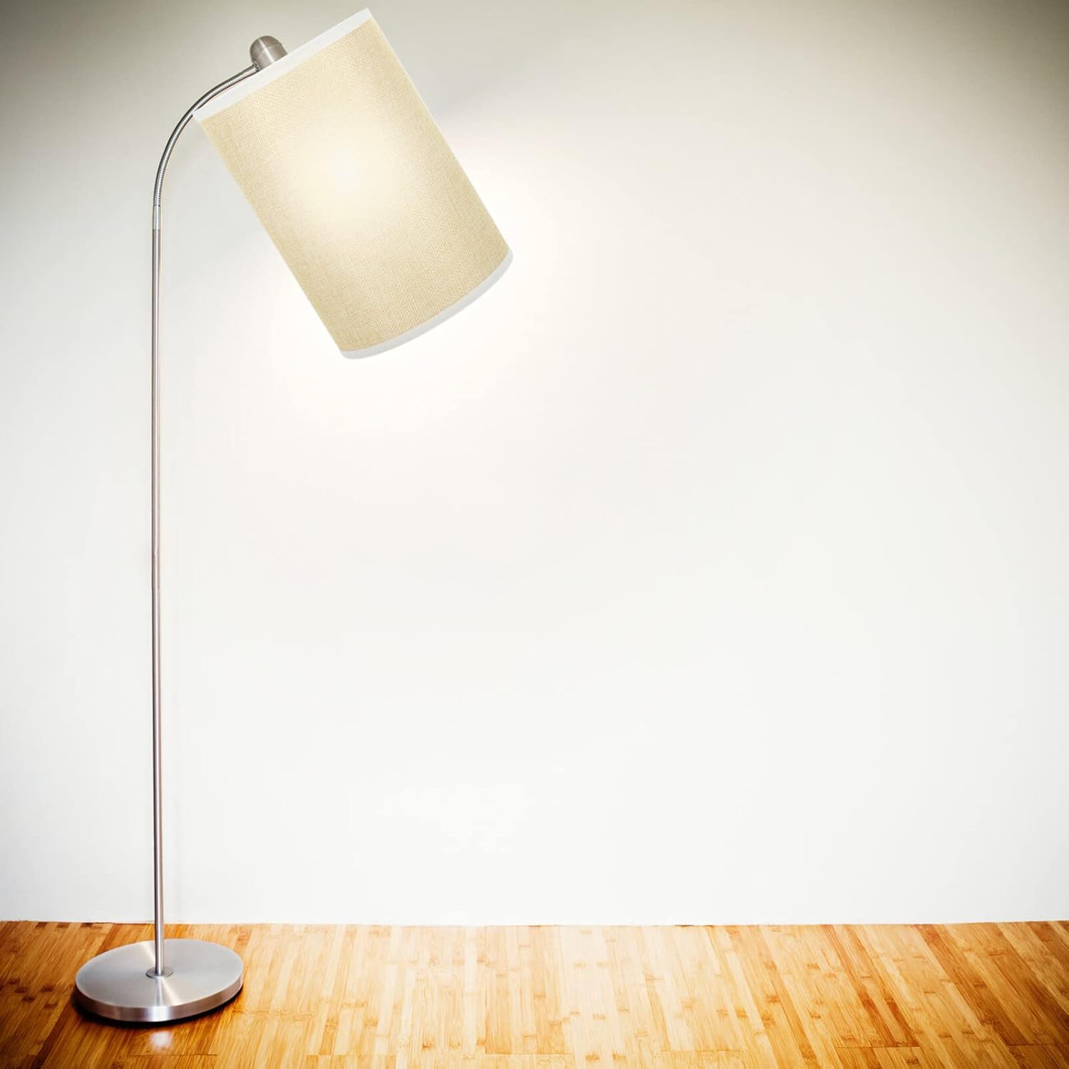 Pantalla de techo de lino, pantalla de lámpara de tambor alto, con clip, cubiertas de luz, pantalla cilíndrica, protector de lámpara de repuesto
