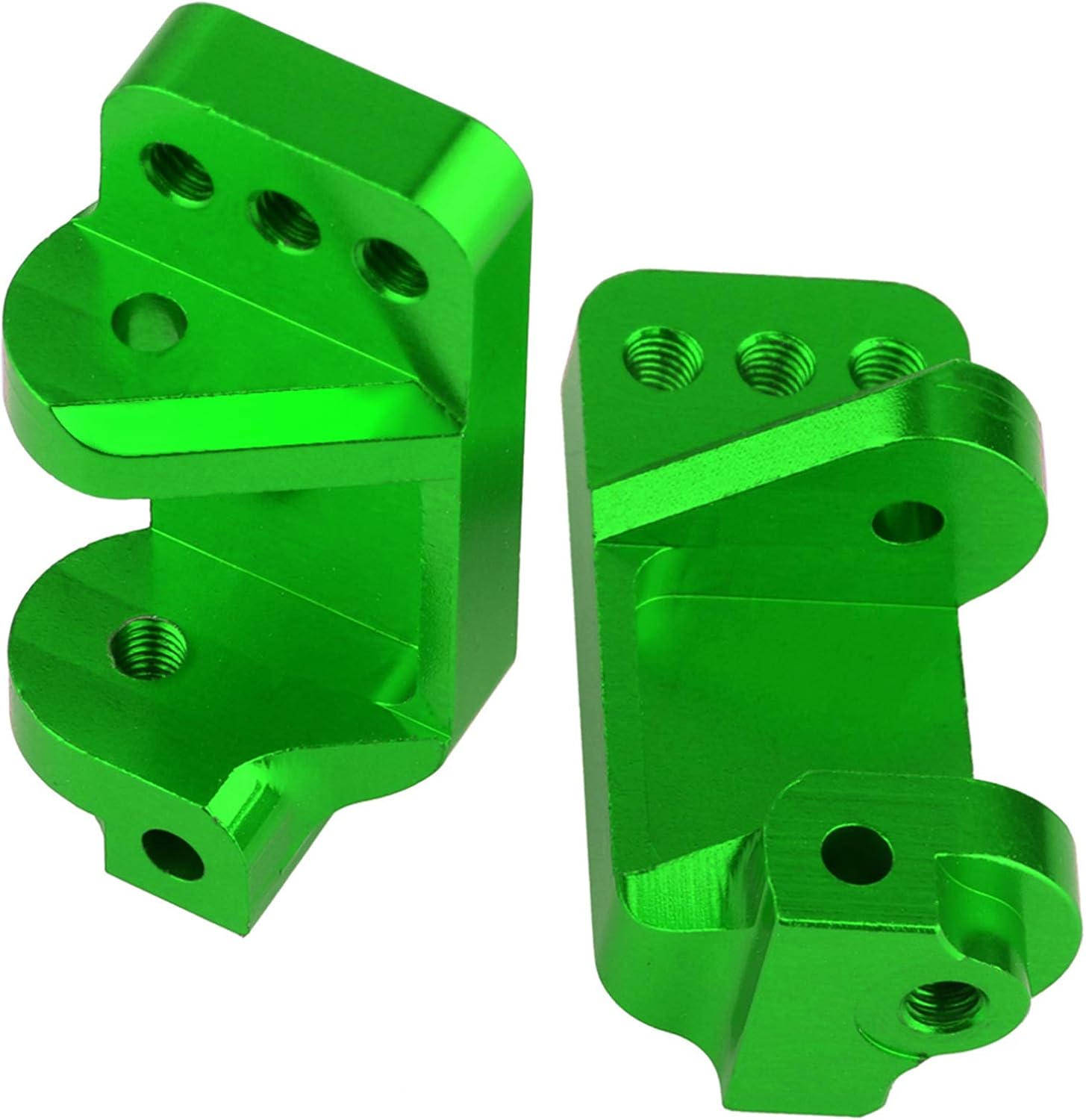 HobbyPark Bloques de ruedas de aleación de aluminio para RC 110 Traxxas 2WD Slash, Stampede, Rustler, Nitro Slash, reemplaza la parte 3632 (verde)