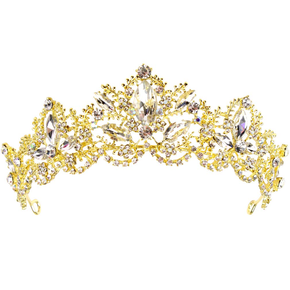 AOPRIE Apollo – Tiaras y coronas de piedra mágica para mujer, accesorios para el cabello de cristal para bodas, bailes, fiestas de cumpleaños,