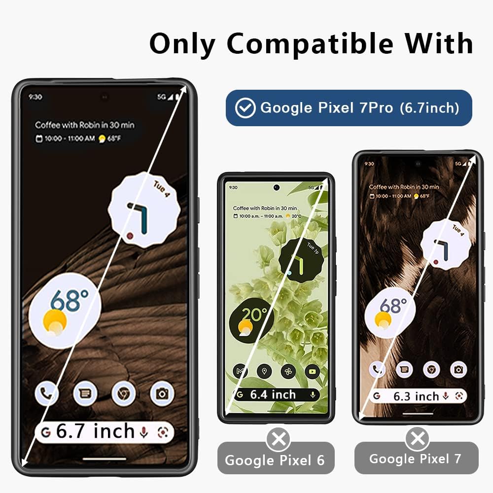 X-level Google Pixel 7 Pro Funda protectora contra caídas, delgada, de doble capa, a prueba de golpes, cuerpo completo, parte trasera de