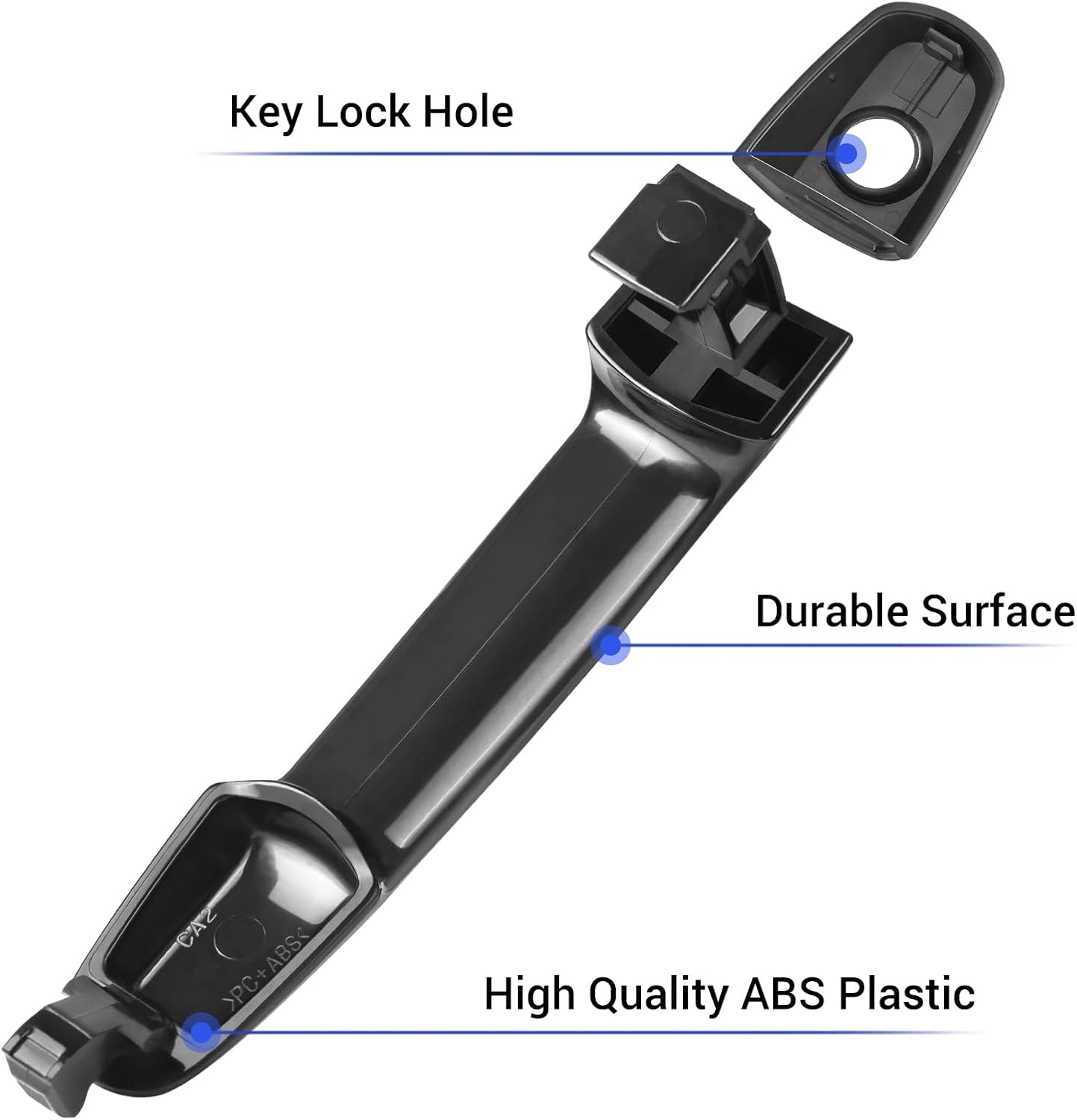 Manija de puerta exterior para el lado del conductor del lado del pasajero compatible con Toyota Camry 2002-2006, Toyota Corolla y Toyota Matrix