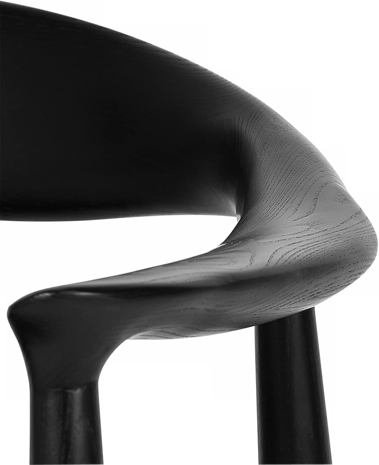 Tomile Silla de comedor tapizada Kennedy, sillas de cocina y comedor modernas de mediados de siglo con asiento acolchado de piel sintética, codo