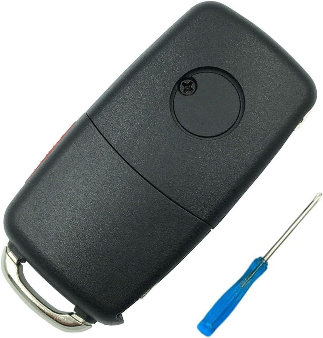 Funda para llavero de repuesto para VW, Volkswagen, Jetta Passat, Golf Beetle, MK5, Rabbit GTI CC, EOS, entrada sin llave, carcasa para llavero