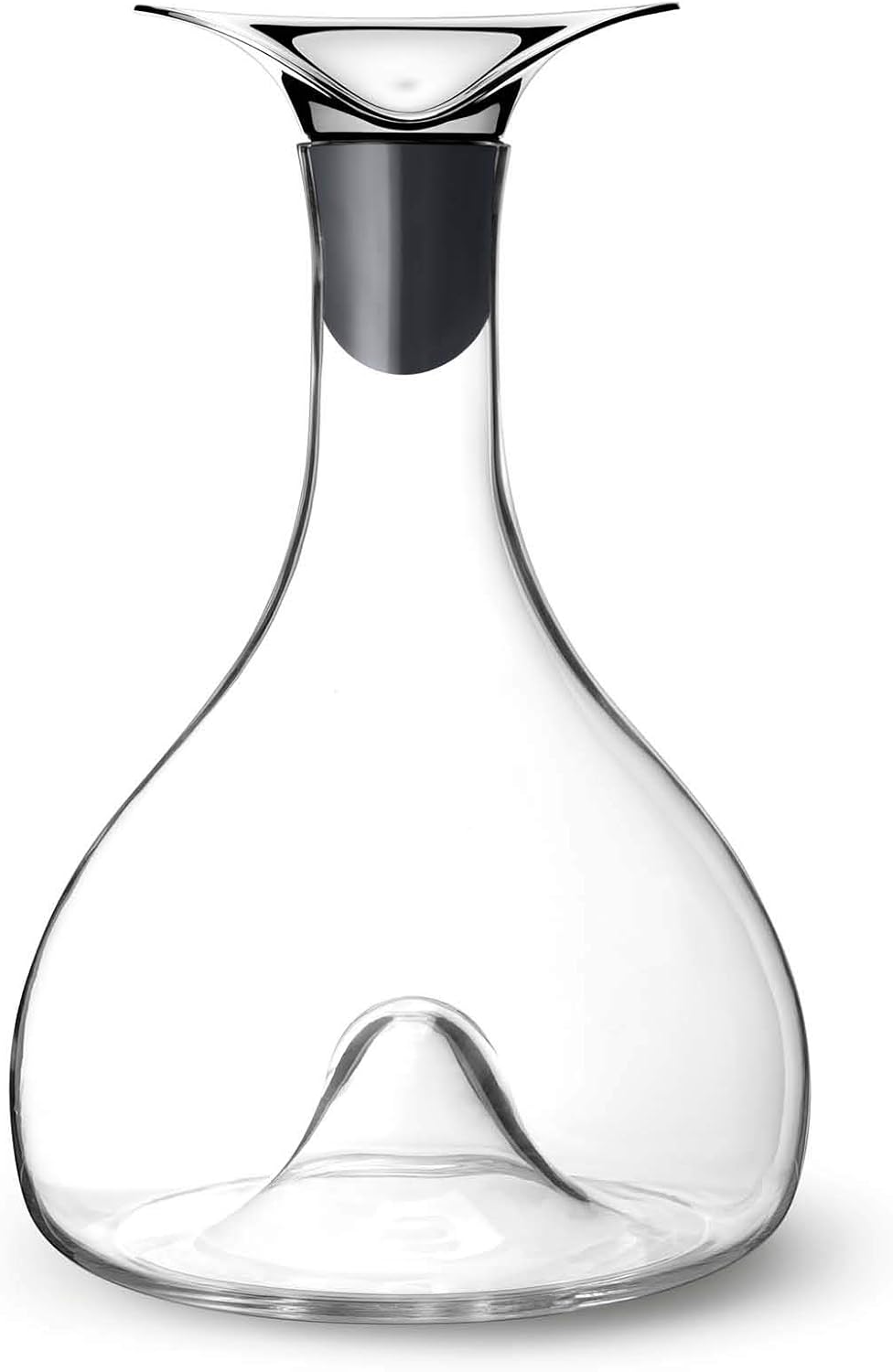 Georg Jensen Jarra de vino, vidrio y acero inoxidable