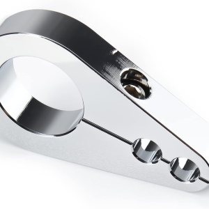 MokitDora 1″ Manillar o Marco Doble Agujero Acelerador Embrague Cable Freno Línea Abrazadera Universal para Harley, Cromo MokitDora 1″ Manillar o Marco Doble Agujero Acelerador Embrague Cable Freno Línea Abrazadera Universal para Harley, Cromo