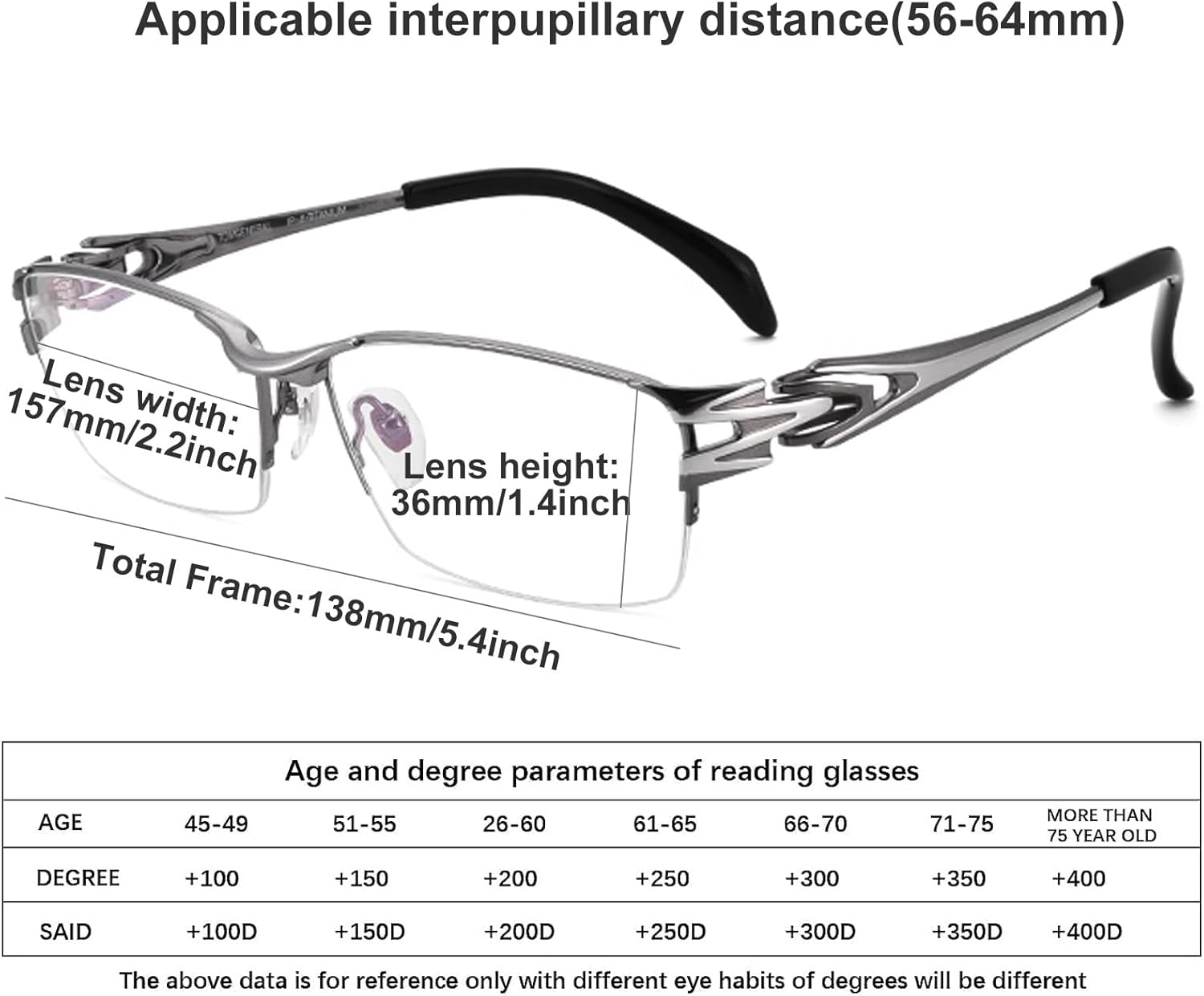 Gafas de lectura retro con bloqueo de luz azul para hombre, ultra ligeras de titanio puro medio marco para lectores de computadora