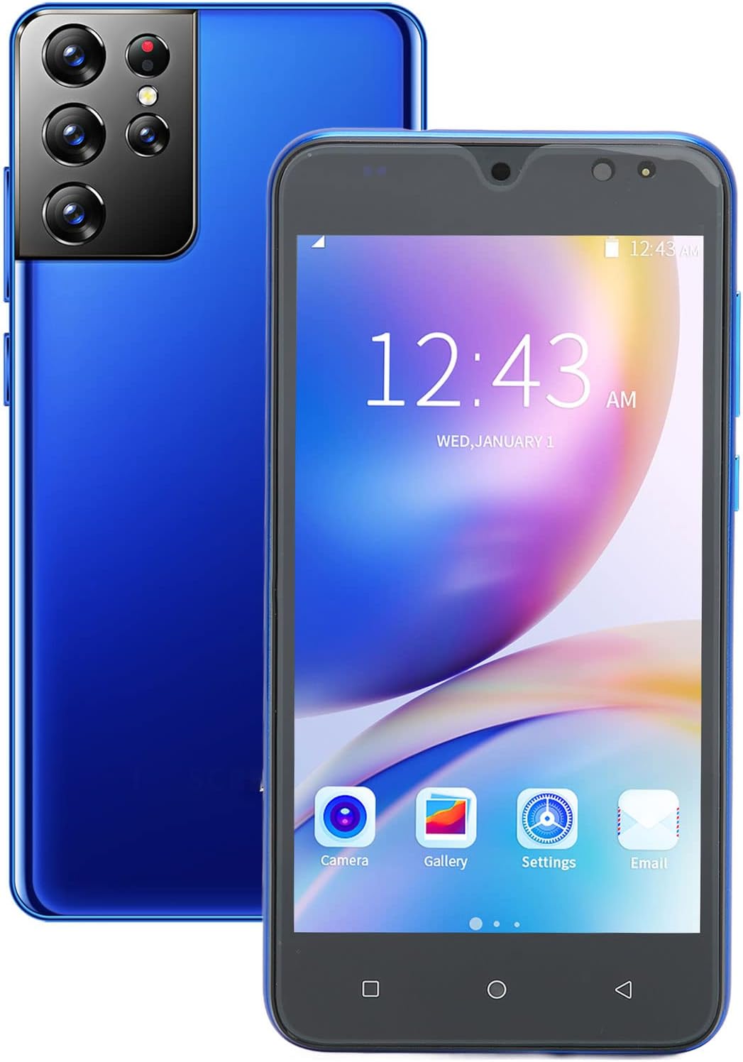 Hilitand S21 Pro – Smartphone desbloqueado para Android 10, teléfono celular desbloqueado, identificación facial desbloqueada, pantalla de 5.45