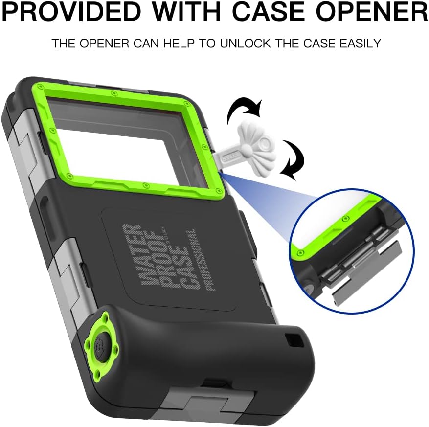 (2 generación) Funda universal impermeable para teléfono para la mayoría de las series Samsung Galaxy y iPhone, carcasa impermeable de fotografía